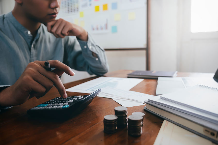 young adults saving money